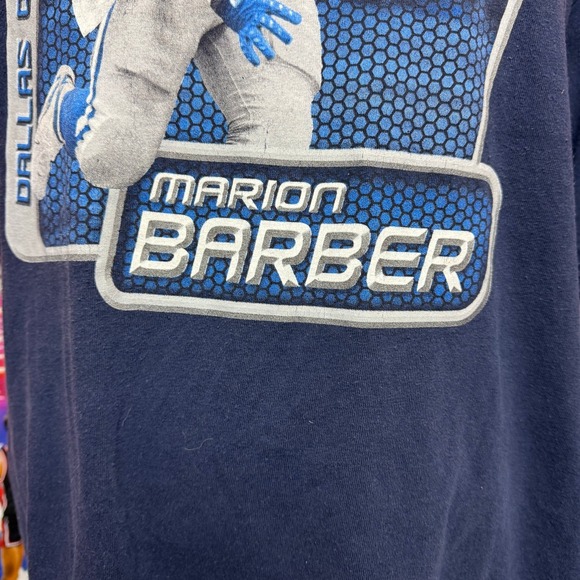 Y2K Dallas Cowboys Marion Barber NFL Football Player Tee Sz Large - Picture 3 of 6